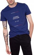 T-SHIRT MĘSKI TOMMY HILFIGER GRANATOWY r. S - ranking T-shirty i koszulki męskie handmade 2024 