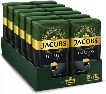 Jacobs Kawa Ziarnista Kronung Espresso 12 x 1kg