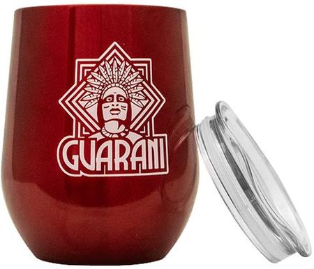 Cebador TermoLid – stalowe matero z pokrywką – motyw Guarani (czerwony) – 350 ml (8983)
