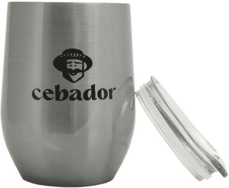 Cebador TermoLid – stalowe matero z pokrywką – motyw (kolor srebrny) (9350)