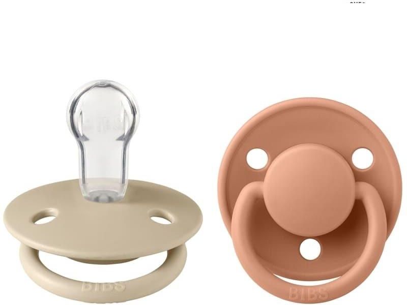 Bibs Smoczek Uspokajający Silikonowy De Lux One Size 2Pack Vanilla