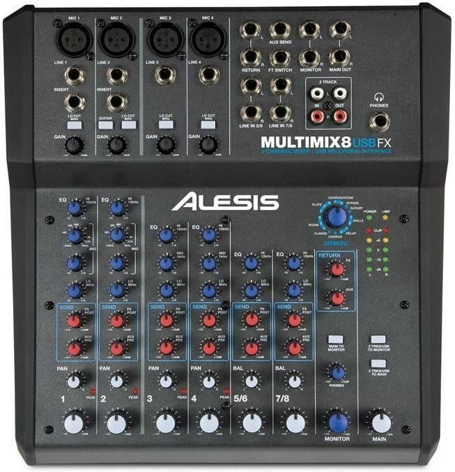 ALESIS MultiMix8 USB2.0 アナログミキサー ALESIS MultiMix8 USB2.0 アナログミキサー Alesis MultiMix 8 USB