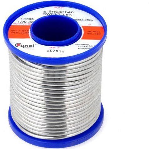 250g Di Stagno 0,7 Mm Diametro Flux 2,5% Sn 60 Pb 40 Sn60Pb40 Cynel Bobina Rotolo 025 Kg Cynel 5902884600763 - Foto 12