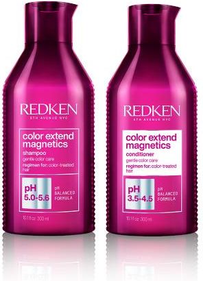 Redken Color Extend Magnetics zestaw do włosów farbowanych chroniący kolor szampon 300ml, odżywka 300ml