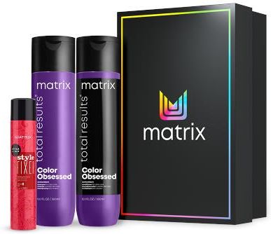 Matrix Total Results Color Obsessed zestaw świąteczny szampon 300ml + odżywka lakier 75ml