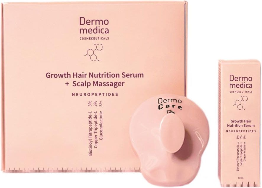 Zestaw Dla Kobiety Dermomedica Zestaw Growth Hair Nutrition Serum Ml Scalp Massager