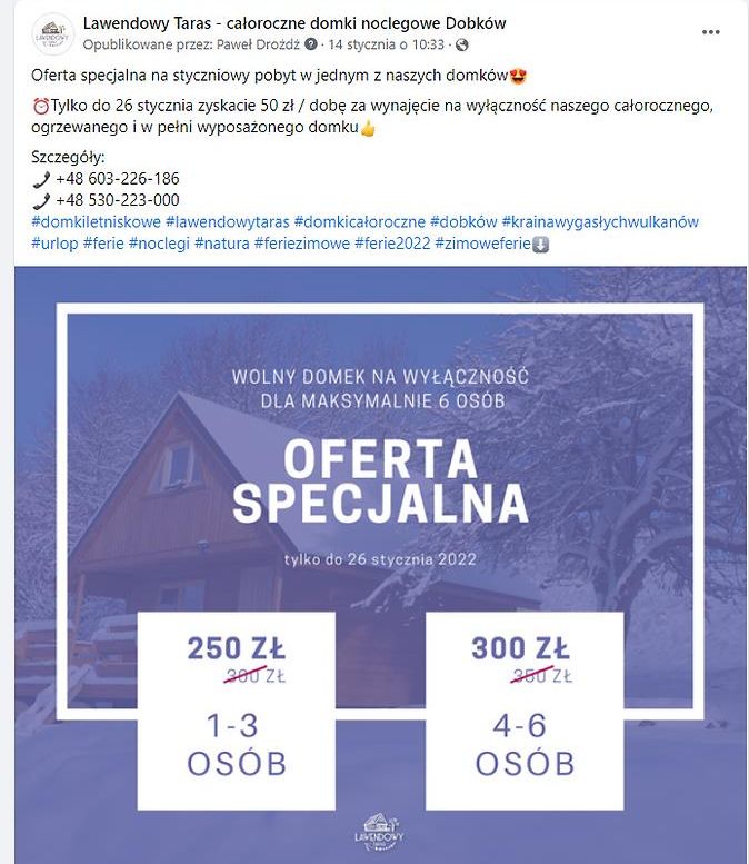 Pakiet 3 postów, tekstów sprzedażowych na Facebooka