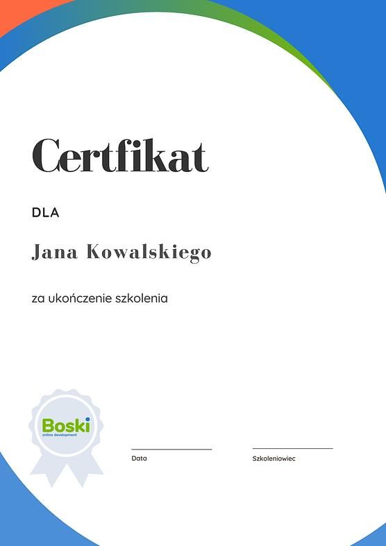 Projekt certyfikatu / dyplomu - zdjęcie 2 Projekt certyfikatu / dyplomu