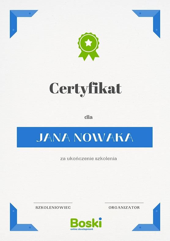 Projekt certyfikatu / dyplomu - zdjęcie 4 Projekt certyfikatu / dyplomu