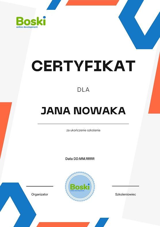 Projekt certyfikatu / dyplomu - zdjęcie 5 Projekt certyfikatu / dyplomu