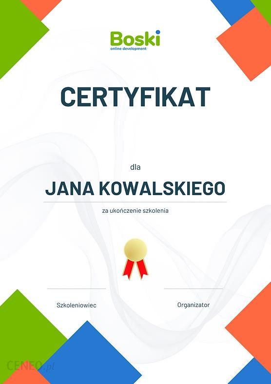 Projekt certyfikatu / dyplomu