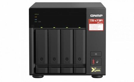Serwer plików QNAP TS-473A-8G rozbudowany do 16G 4-Bay NAS, Czterordzeniowy AMD Ryzen V1500B 2,2 GHz, 16GB RAM, 2x 2,5 GbE LAN, 4x USB 3.2, 2x M.2