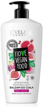 Eveline Cosmetics I Love Vegan Food Balm Intensywnie Regenerujący Balsam Do Ciała Figa & Granat 350 ml
