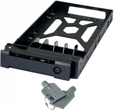 Qnap TRAY-25-BLK01 2.5" HDD Tray with key lock and two keys, black and plastic