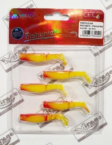 Esche Morbide Mikado Fishunter 5+3 Pezzi - ARANCIONE FIRETIGER (56) Per Predatori