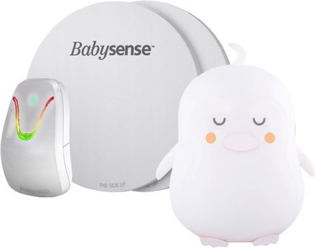Babysense Monitor Oddechu 7 + Pingwinek Zoe By Natulino Innovations Lampka Led Dla Dziecka