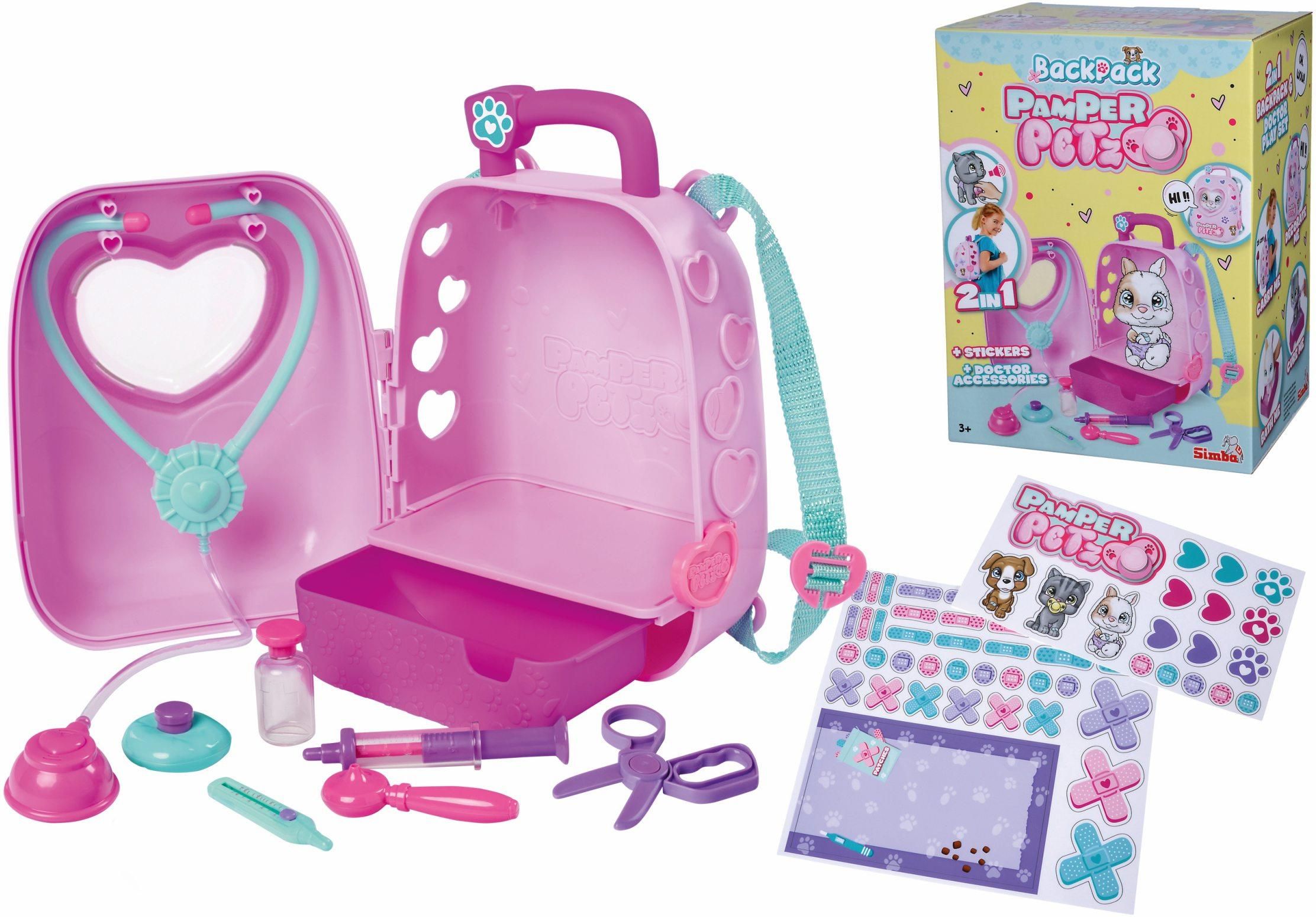 Simba Pamper Petz Vetpack Zestaw Lekarza 2W1 I Plecak - zdjęcie 3 Simba Pamper Petz Vetpack Zestaw Lekarza 2W1 I Plecak