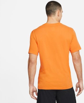 Nike Męski T Shirt Solid Dri Fit Crew M Kumquat Black - zdjęcie 2