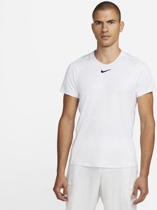 Nike Męska Koszulka Do Tenisa Nikecourt Dri Fit Advantage Biel