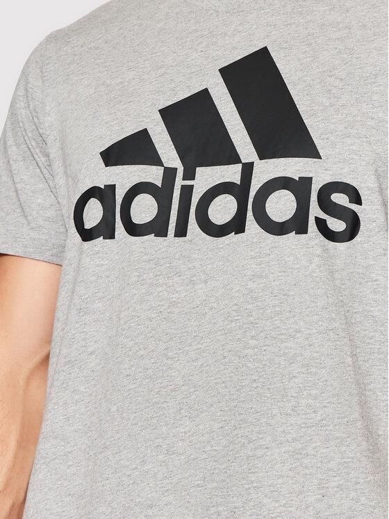 Adidas T-Shirt Essential Big Logo GK9123 Szary Regular Fit - Ceny i opinie  - Ceneo.pl