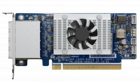 Qnap QXP-1620S-B3616W 4-port miniSAS HD host bus adapter, Broadcom Mercator SAS3616W, PCIe 3.0 x 16 for TL SAS JBOD series