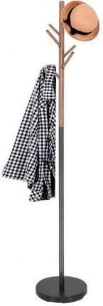 Springos Wieszak na ubrania 180cm stojak podłogowy czarny drewno (HG0033)