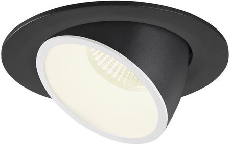 Spotline-Slv NUMINOS® GIMBLE L, oprawa sufitowa wpuszczana czarna/biała 2700 K 40° - - (1005979)