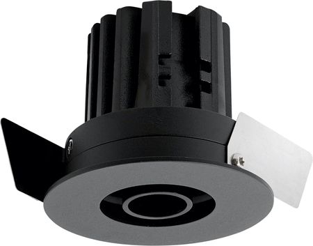 Oxyled Oprawa podtynkowa LED ATONO 9W 3000K biała czarna : Kolor obudowy - czarna (457181)