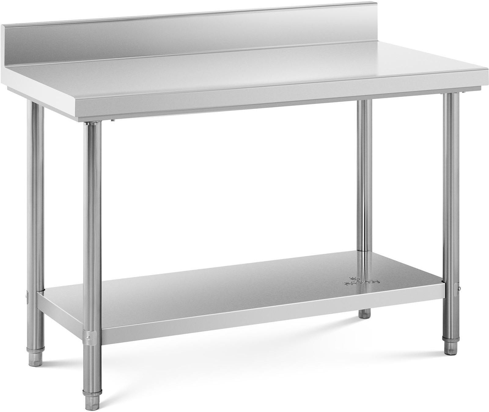 METRO Tavolo Da Lavoro Professionale In Acciaio Inox - 180x70x85cm - 2 Ripiani