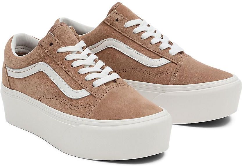 VANS Ua Old Skool Stackform (soft Suede) Burro/true White ((soft Suede