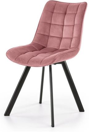 Halmar Krzesło Tapicerowane K332 Velvet Różowe Z Przeszyciami Do Salonu V-Ch-K/332-Kr-Rozowy