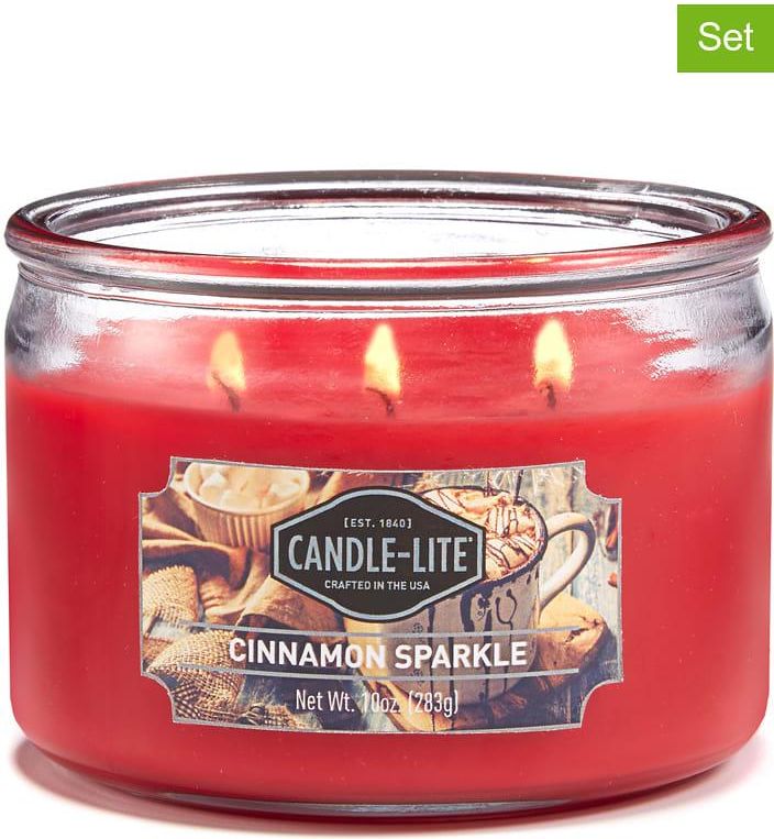Candle Lite Świeca Zapachowa Cinnamon Sparkle 283G 251379531632046