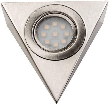 Gtv Oprawa trójkątna LEDowa bez włącznika inox 12V 1.4W 18 LEDów ciepły biały