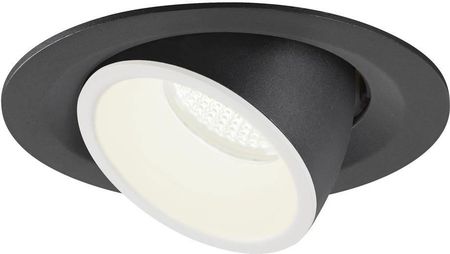Spotline-Slv NUMINOS® GIMBLE M, oprawa sufitowa wpuszczana czarna/biała 2700 K 40° - - (1005925)