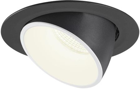 Spotline-Slv NUMINOS® GIMBLE XL, oprawa sufitowa wpuszczana czarna/biała 2700 K 40° - - (1006033)