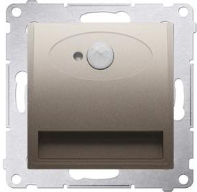 Kontakt-Simon Oprawa schodowa LED z czujnikiem ruchu, 230V złoty mat, metalizowany DOSCB.01/44 barwa neutralna (DOSCB0144)