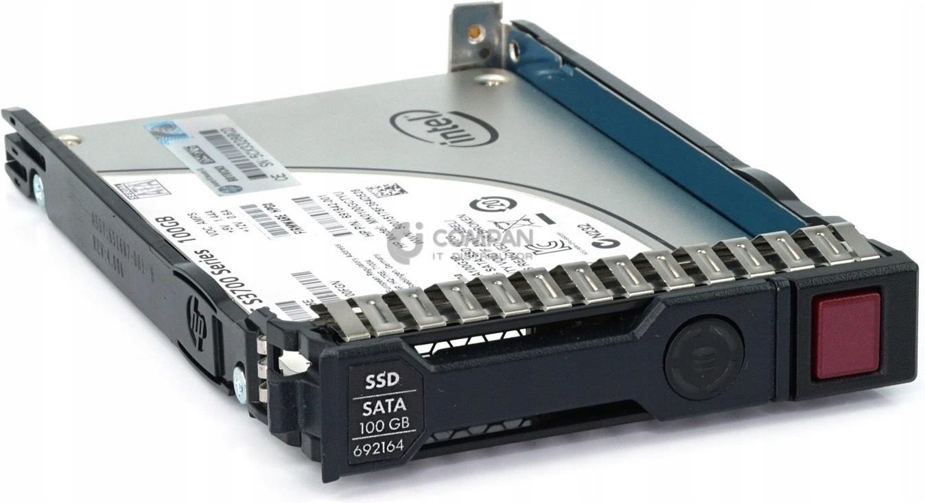 Dysk serwerowy Hp 692164-001 100Gb 6G Sata Mlc Ssd 2.5 Sff G8 G9 ...
