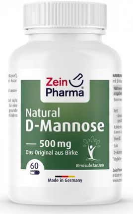 Zein Pharma Natural D-Mannose 500 mg 60 kaps.