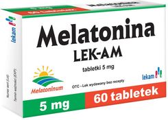 Zdjęcie Melatonina LEK-AM 5mg 60 tabletek - Ciechanowiec