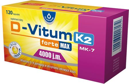 Oleofarm D-Vitum Forte Max 4000j.m. K2 120kaps