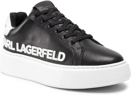 Sneakersy KARL LAGERFELD - KL62210 Black/White Lthr