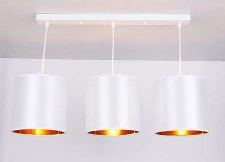 Candellux Lampa Wisząca Biała Listwa 3Xe27 Atlanta 33 00651