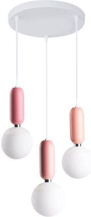 Light Prestige Lampa Wisząca Rubi 3 Różowa Lp 044 3P Pink