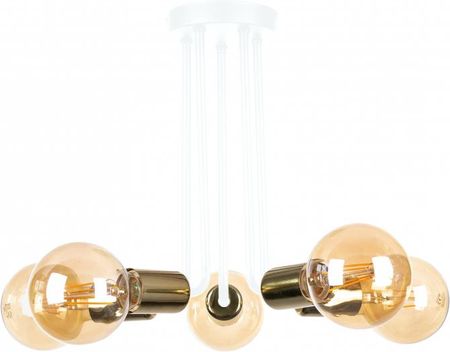 Keter Lighting Lampa Sufitowa Industrialna 5 Pł. Venna White Gold | Rabat W Koszyku!