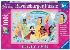 Zdjęcie Ravensburger Brokatowe Puzzle Disney Księżniczki 100El. - Łasin