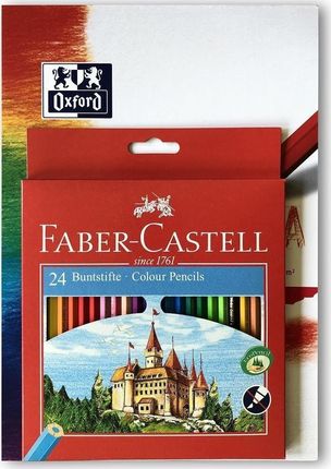 Faber-Castell Kredki Zamek 24 Kolory Faber Castell+ Blok 
