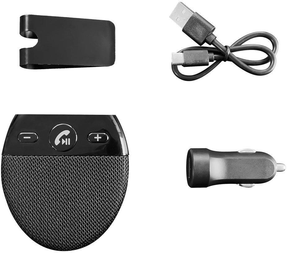 Wozinsky zestaw głośnomówiący Bluetooth 5.0 do samochodu na osłonę przeciwsłoneczną czarny - zdjęcie 3 Wozinsky zestaw głośnomówiący Bluetooth 5.0 do samochodu na osłonę przeciwsłoneczną czarny