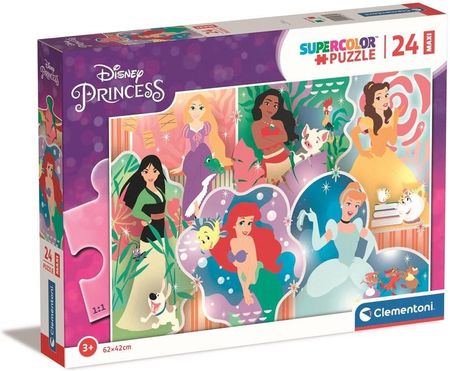 Clementoni Puzzle 24El. Maxi Super Kolor Princess