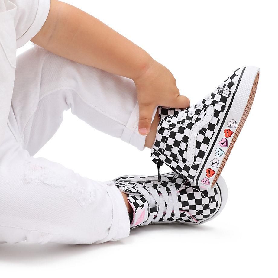 VANS Buty Candy Hearts Sk8hi Zip Dla Młodszych Dzieci (14 Lata