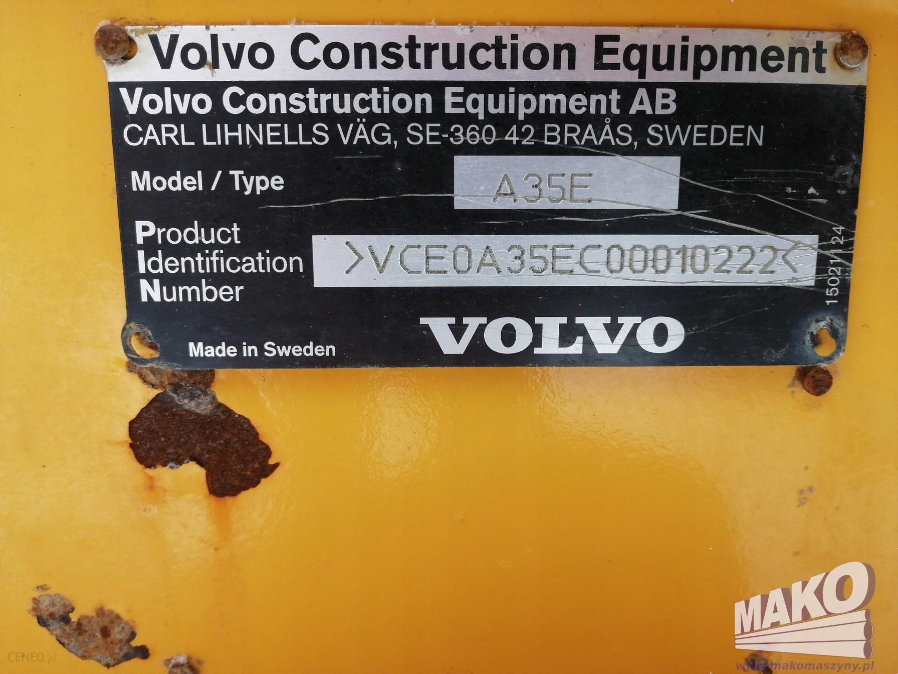Wozidło Volvo A35E,2008r. nowe opony!